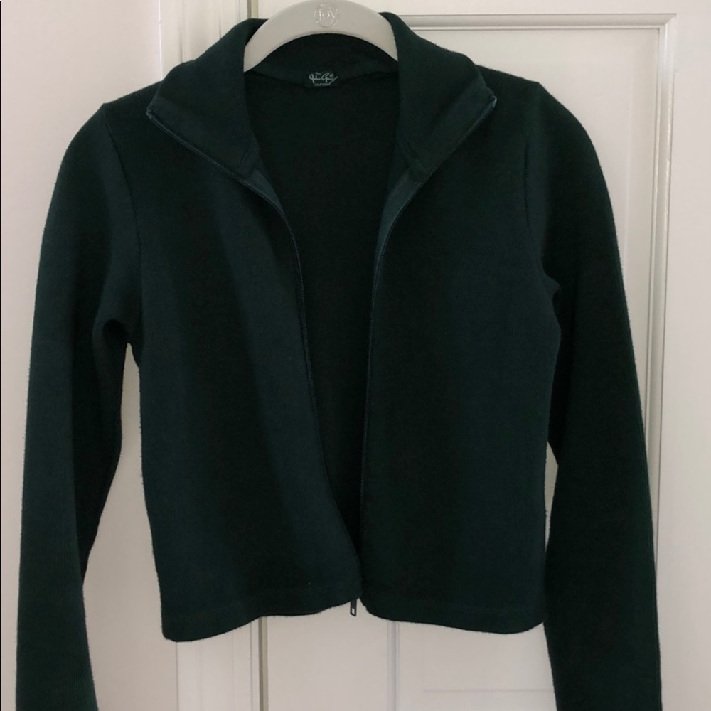 BRANDY MELVILLE army green zip jacket (short)